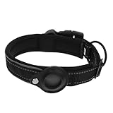 HEMOTON 1 Stück Schutzhülle Schlüssel Tracker für tierischer Fall Air-Tag-Hundehalsband Kragen gehäuse Anti-Verlust-Tracer-Fall Locator-Befestigungsgurt Locator -Fall Neopren Schwarz