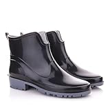 LEMIGO Gummistiefeletten kurze Gummistiefel Elke (39, Schwarz)