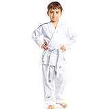 Starpro Kinder Judo Kampfsport Anzug - Geeignet als Karate Kostüm Kinder, Karateanzug Kinder weiß, Taekwondo Anzug Kinder, Karate Anzug Kinder weiß, Judo Anzug für Kinder, Jujitsu Anzug Kinder