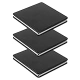 HAPINARY Kompakter Faltbarer Kleiner Reisespiegel 8cm aus Schwarzem Leder Tragbarer Handspiegel für Handtasche und Rucksack Doppelseitig mit Klarer Spiegelung