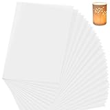 Qiareoiu 60 Blatt Transparentpapier Weiß, Architektenpapier a4, Transparentpapier Bedruckbar 90 g/m², Pergamentpapier zum Bedrucken, Pergamentpapier zum basteln auch als Laternenzuschnitte