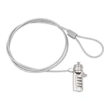 ANCLLO Laptop-Schloss, Sicherheits-Notebook-Computer-Kabelschloss, 4-stelliger Passwortschutz für Geschäftsbüro und Zuhause – 1,2 m