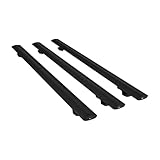 ACPA AUTO Kompatibel mit Ford Ranger (P703) 2022-2024 Basic Model Relingträger Dachträger Auto Gepäckträger Schwarz Aluminium 3 Stangen