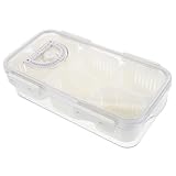 HOLIDYOYO Box Stapelbare Snackboxen Kühlschranktabletts Unzerbrechliche Stapelbare Kühlschrank Aufbewahrungsbehälter Organizer Mikrowellenbehälter Kühlschrankbehälter Organizer