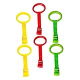 OFFIGAM Tragbarer Zugring 6 Stück Stehringe Für Babybetten Robustes Material Lauflernhilfe Für Kleinkinder Hängeringe Für Drinnen Und Draußen