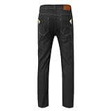 Jeans FüR MäNner,Gerade Bein Jeanshose Herren,Leichter Arbeitshose,Einfarbig Casual Freizeithose,Slim Fit Denim Hosen,Lange Hose Mit ReißVerschluss Und Knopf,Vintage Stretchjeans,Einfarbig Stoffhose