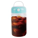 Shaker-Becher für Protein-Shakes, leistungsstarker, leiser Mixbecher, 380 ml, lebensmittelechter Rührbecher, niedliche Shaker-Flasche für Müsli, Kaffee, Sojamilch