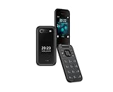 Nokia unlocked, 2660 Flip, 2,8-Zoll-Display, große Tasten, toller Sound, Zoom-UI, Notfall-Taste, Drehfunktion zur Anrufverwaltung, Kamera hinten - Schwarz