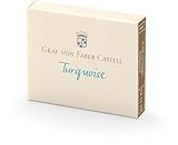Graf von Faber-Castell 141110 - Tintenpatronen türkis, 6 Stück