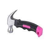 Sghtil Klauenhammer, Magnethalter, kleiner Klauenhammer, rutschfester Gummibeschichteter Griff, multifunktionaler Fluchthammer, für Holzbearbeitung, Heimwerker,