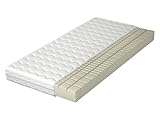 Mirjan24 Matratze Beidseitige Noykel, Schaumstoffmatratze, Polyuretchanschaumstoff T30, Härtegrad: H3, Zweiseitig, Höhe: 15 cm, Polstervliesstoff (120x200)