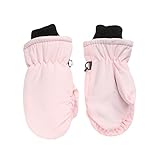 Mlosportlife Thermo-Skihandschuhe, Uni, Winter, Fleece, wasserdicht, warm, Kinder-Snowboard-Handschuhe, Finger, zum Skifahren, Reiten (Rosa, Einheitsgröße)