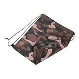 Toyvian 2 Stück Kordelzug Rucksack Große Kapazität Camouflage Turnbeutel für Sport Camping Schwimmen und Reisen zu Öffnen Schließen