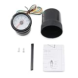 Motorradwagenmotor 0-8000 U/Min Messwerkzeug 2 Zoll 52 Mm Drehzahlmesser Für Professionellen Fahrer 1-8 Zylindergasmotor