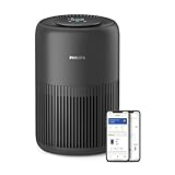 Philips Luftreiniger 900 Serie, HEPA NanoProtect + Aktivkohlefilter, CADR 250m³/h für 65m² Allergiker, leise, intelligent und energieeffizient (AC0951/13), Charcoal Grey