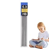 Genérico Ersatzminen für Druckbleistifte, 12 Stück, Schulnachfüllung, Schreibmaterial für Studenten, Schule, Prüfungen, Zuhause, Mädchen, Familie und Freunde