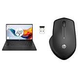 HP Laptop | 17,3' HD+ Display | Intel Celeron N4120 | 8 GB DDR4 RAM | 256 GB SSD | Intel UHD-Grafik | Windows 11 | QWERTZ | Schwarz 280 Silent Wireless Maus, Schwarz