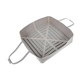 Sosoport Backformen aus Silikon Airfryer-Korb Airfryer-Schalen Silikon -Liner Air Fryer Matte für die Küche Hausbedarf Körbe für Heißluftfritteusen Kieselgel Grey
