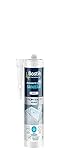 Bostik Perfekte Fuge Sanitär, Silikon-Dichtstoff, Anti-Schimmel, Fugen für Badewannen, Duschwannen, Waschbecken und Verbindungen zwischen Badmöbeln, 280 ml Kartusche, Weiß