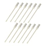 TOKIDNY 12 Stück Teiliges Manueller Nasenhaarschneider Doppelseitige Kleine Nasenhaartrimmer Portable Nasenhaarentferner für Männer Rostfrei Leicht Sicher und Einfach zu Reinigen