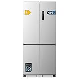 Cecotec Teilintegrierbarer 4-Türen-Kühlschrank Bolero CoolMarket 4D 466 SBI Inox E. Inverter Plus Kompressor, Teilintegrierbar Inox 193,5x84,4cm, 436L, No Frost, Klasse E, Multi Airflow, Fast Cooling
