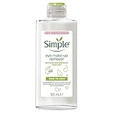 Simple Sanft zur Haut Augen-Make-Up-Entferner für sensible Haut entfernt wasserfeste Mascara 125 ml 1 Stück