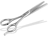 Effilierschere aus Solingen Haarschere Friseur Schere mit Scharfer Zweiseitiger Zahnung Made in Germany Haarschneideschere aus Hochwertigem Rostfreiem Edelstahl zum Ausdünnen der Haare (13,97 cm)