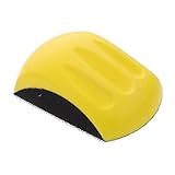 Uonlytech Klett-Schleifscheibe Bausatz Block Schleifset handhaben Körper handschleifklotz Schleifpad Mausform Schleifklotz werkzeug manueller Schleifer mausförmiger Schleifklotz Abs Yellow
