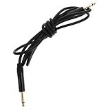 OFFSCH Audioleitung Kabel für Musikinstrumente Instrumentenkabel Patchkabel gitarre Verstärkerkabel E-Gitarren-Effektkabel Gitarrenkabel Gitarrenersatzteile Basskabel vergoldet Schwarz