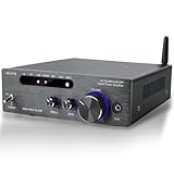 Hifi-Verstärker, 2000W Mini hifi Verstärker, 2.0-Kanal 100W*2 Bluetooth 5.3 TPA3116 Stereo-Audioverstärker, Digitale Endverstärker Soundverstärker,OPT/AUX/USB -Karteneingang, für Zuhause oder Auto