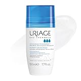 Uriage Deodorant Power 3 Roll-On - Anti- Geruch, Anti-Transpirant - 24H Wirksamkeit Deodorant für starkes Schwitzen - Frischer Duft, Unisex - Trockener Touch Wide Roll-On - Alkoholfrei - 50ml