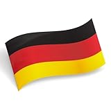 Auto-Magnet Deutschland-Flagge I 12 x 6,5 cm I Fan-Artikel I Fahne I magnetisch I wetterfest I kfz781