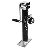 1T Wagenheber, Höhenverstellbar 43-68cm Anhängerheber mit Manueller Handpumpe, Flacher Rangierwagen Heber Freistehend Profilwagenheber für PKW Auto