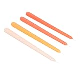 OKUMEYR 4 Stück Duftkerzen Natürliche Kerze Spitzkerzen Gefärbt Kerze Lange Stabkerzen Romantische Kerzen Nordisches Dekor Romantisches Dekor Kerzendekor Pflanzliches Wachs Orange