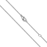 OSTAN Silberkette Damen Ohne Anhänger 925 Silber kette für Damen Panzerkette Halskette Sterlingsilber Vergoldet Breite 1,4mm Verlängerte kette Damen 45cm 50cm Wasserdichte Feine