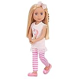 Glitter Girls Puppe Lacy – Bewegliche 36cm Puppe mit Kleidung, Zubehör und langen Haaren zum frisieren - Spielzeug ab 3 Jahren (6 Teile)