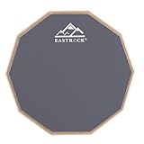 EASTROCK Schlagzeug-Übungspad,Übungs Drum Pad mit Leisen Drum-Pads Snare Übungs Drum Pad mit Drum Pad Aufbewahrungstasche für 8-Zoll Anfänger Übungs Drum Pad Leises Drumpad Set mit Drumsticks-Grau