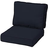 Outdoor Sitzkissen Set, Tiefe Terrassenmöbel Auflagen, Wetterbeständige Gartenstuhlauflagen 60x60cm, Navy Blau, Ideal für alle Klimazonen, Bequem & Stilvoll
