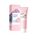 Gesichtsreiniger Mit Rosa Salz, Tiefenreinigender, Porenreiniger, Feuchtigkeitsspendender Gesichtswaschschaum, Gesichtsreinigung, Maske Zur Minimierung Und Straffung Der Poren, Für Strahlende