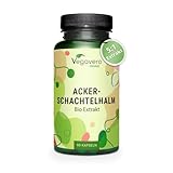 Bio Ackerschachtelhalm Kapseln Vegavero® | 1000 mg Zinnkraut Extrakt (5:1) | Aus biologischem Anbau | Equisetum arvense | Vegan & Ohne Zusätze | 90 Stück