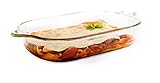 LOCK & LOCK Auflaufform aus Glas. Lasagneform mikrowellengeeignet. Backform, Glaskochgeschirr 4,5 Liter …