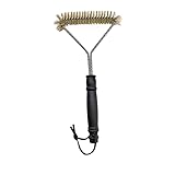 Colorich 2 Stück Grillbürste Messing, 30cm Grillbürste, Grillbürste mit Kunststoffgriff