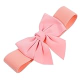 CLISPEED Breiter Elastischer Taillengürtel für Damen mit Schleife Stretch Cinch Gürtel für Hochzeiten Partys Alltagskleidung Röcke Kleider und Jeans Modisches Accessoire