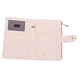 WOFASHPURET Reisepass Reiseorganisator Passabdeckungen mehrere Slot Beutel Herren geldbörse Brieftasche portmonee Herren Karteninhaber Inhaber eines Führerscheins Pu Rosa