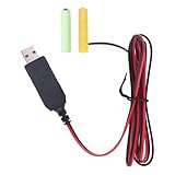 AA-Batterie-Eliminatoren – 5 V auf 3 V Batteriekonverter 1 m – USB-Zuleitungskabel ersetzen AA/AAA-Batterien, Ladeadapter