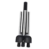 HIAKDOFT Faltbarer Klarinettenständer Dreieckiges Instrumentenstativ Tragbar für Blasinstrumente Flöte Oboe mit Rutschfesten Plastikkappen Instrumentenhalter Schwarz