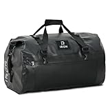 IRON JIA'S Motorradtasche Gepäckrolle wasserdichte Hecktasche Satteltasche Reisetasche mit rollversiegelten Schultergurten geeignet für Radfahren Camping Wassersport Schwarz-70L