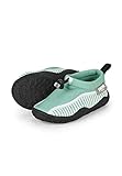 Sterntaler Baby-Jungen Aquaschuh Hai Flacher Slipper, dunkelgrün, 25/26 EU