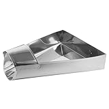 WEKADRIN Edelstahl Multifunktionale Lebensmittelschaufel für Pommes Popcorn Snacks Polierte Oberfläche Sicher für Küche Supermarkt und Imbiss zum Abpacken von Lebensmitteln