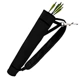 KURUGEILI Bogenschießen Quiver Rücken und Hüfte Quivers Einstellbare Pfeil Rucksack Tasche Halter Seite Hüftpfeile Tasche für Compound Recurve Bogen Praxis Ziel Jagd